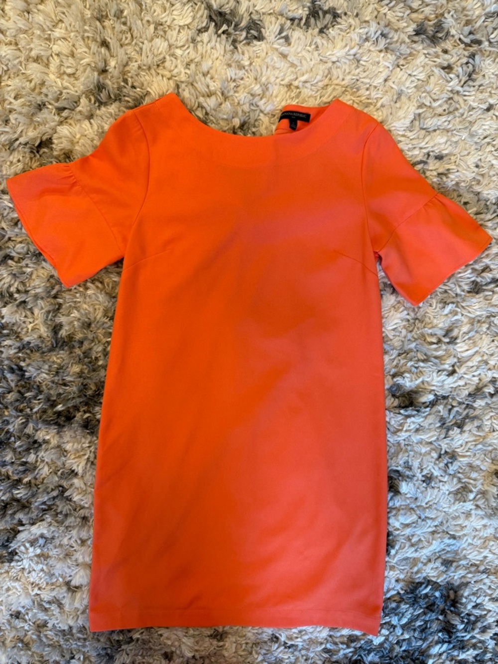 Banana Republic size 6 Simple Orange Shift Dress great condition worn twice